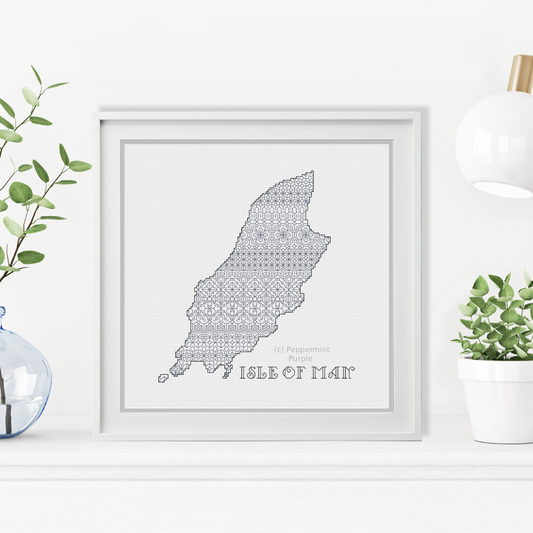 Isle Of Man Blackwork Pattern by Peppermint Purple