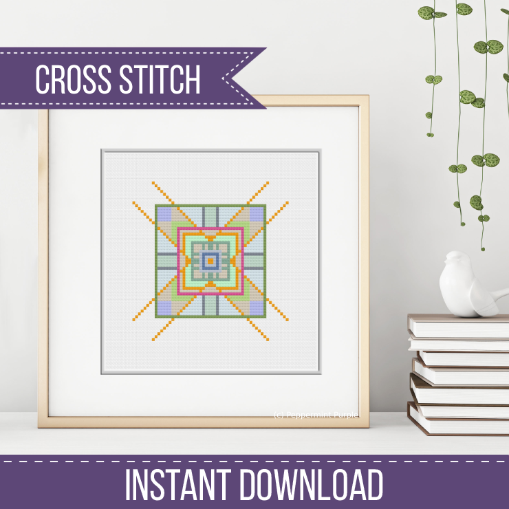 Beginners Abstract Cross Stitch Pattern by Peppermint Purple