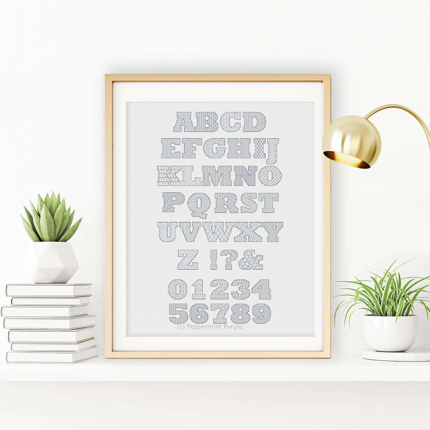 Louise Blackwork Font Blackwork Font by Peppermint Purple