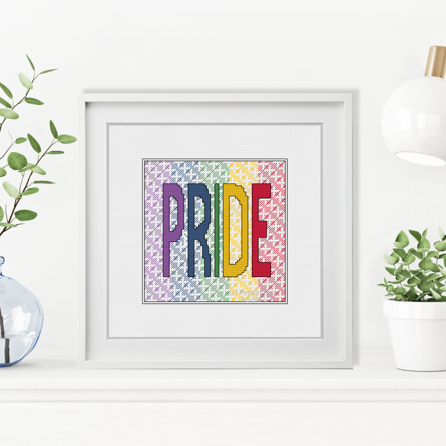 Pride - Stonewall Charity Blackwork Pattern by Peppermint Purple