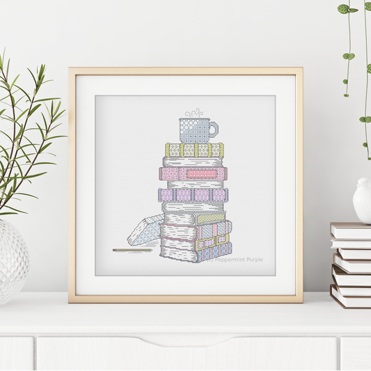 Time To Relax - Blackwork Books Blackwork Pattern by Peppermint Purple