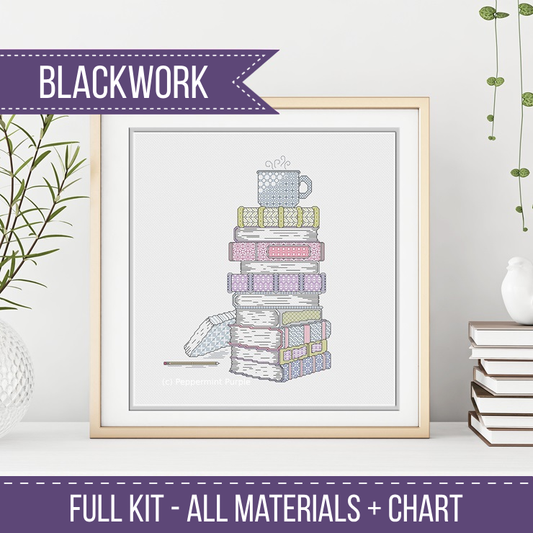 Time To Relax - Blackwork Books Kit Blackwork Kit by Peppermint Purple