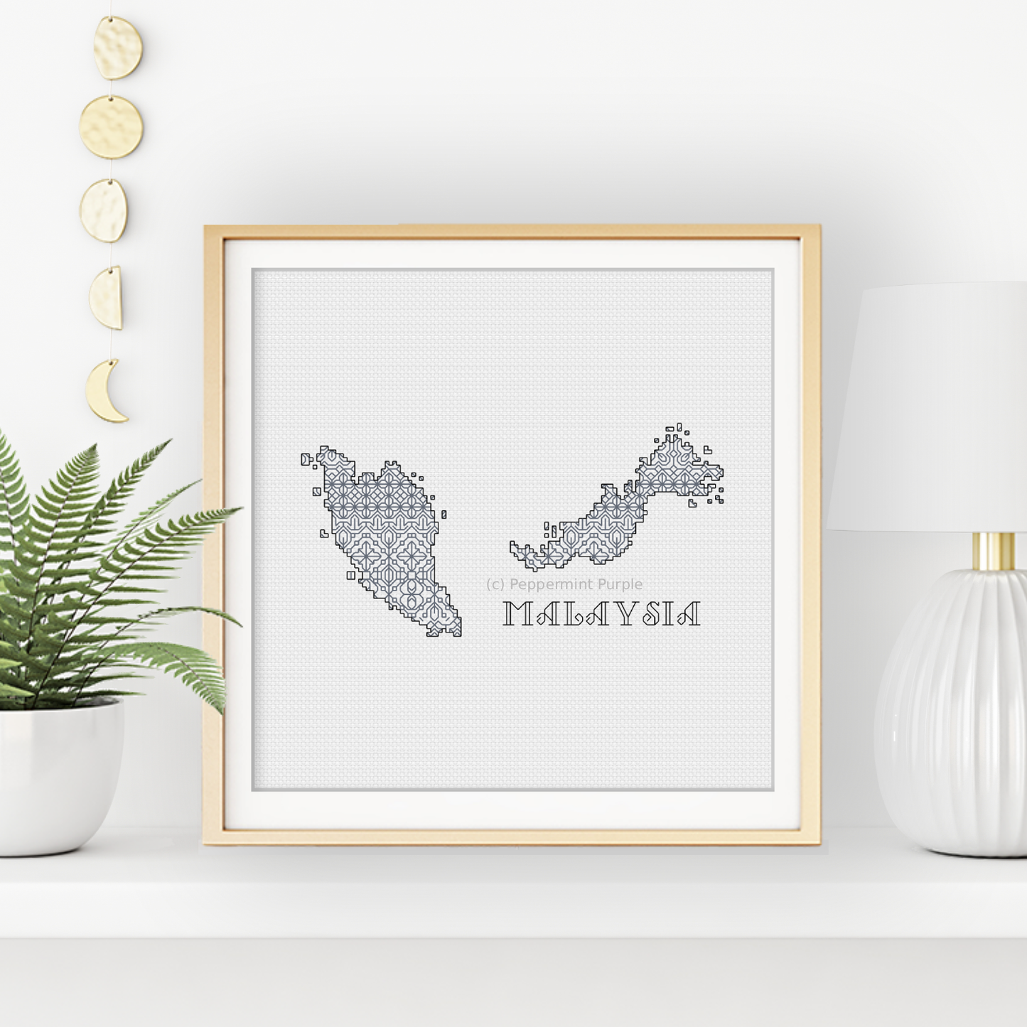 Malaysia Blackwork Blackwork Pattern by Peppermint Purple