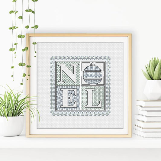 Noel Blackwork Pattern by Peppermint Purple