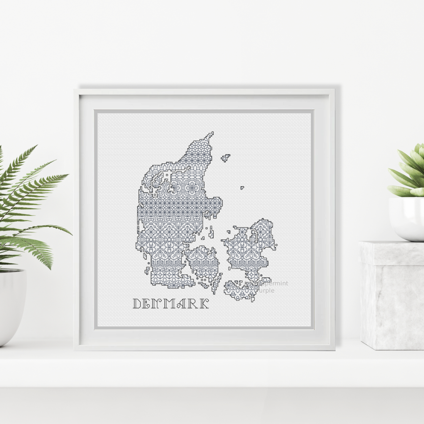 Denmark Blackwork Blackwork Pattern by Peppermint Purple