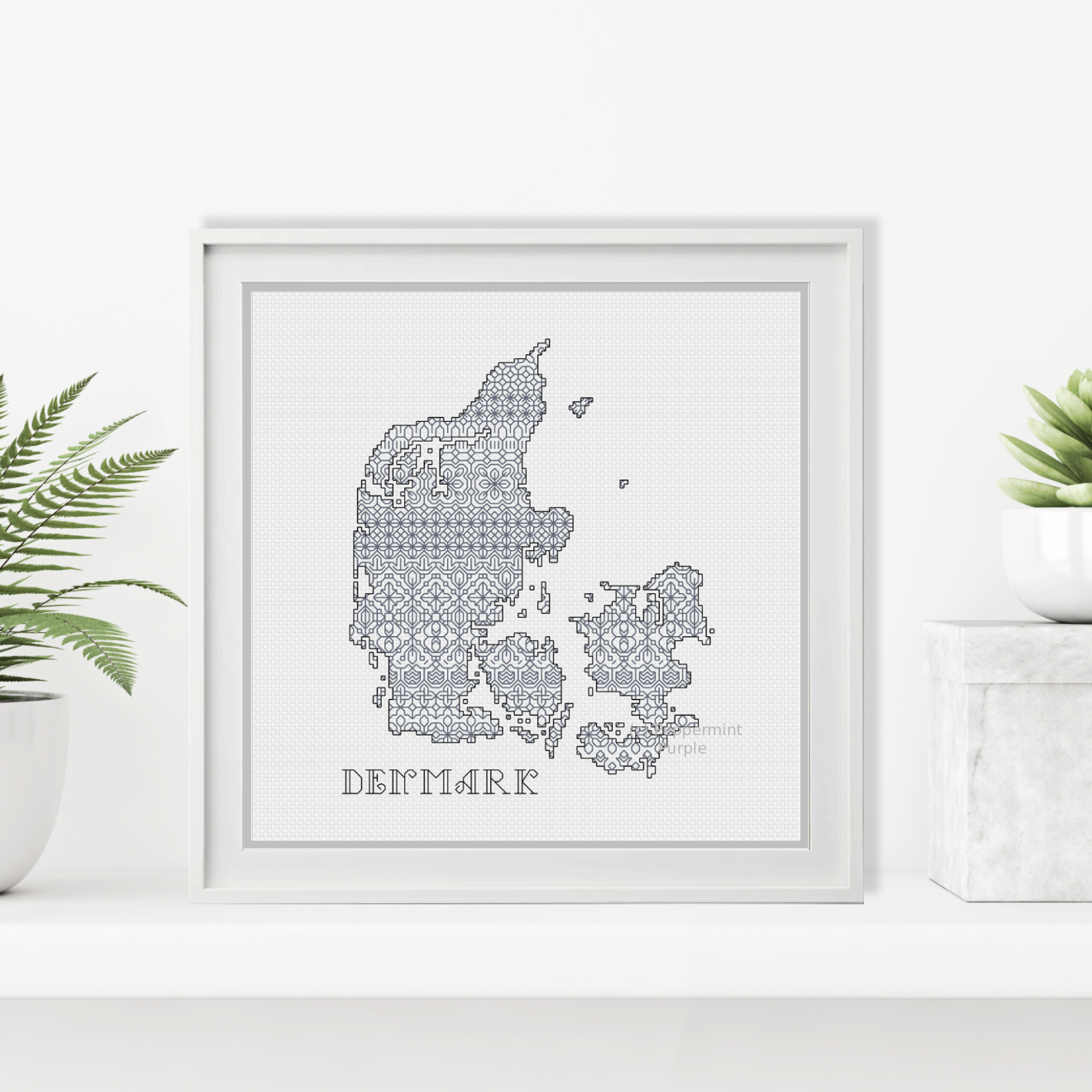 Denmark Blackwork Blackwork Pattern by Peppermint Purple