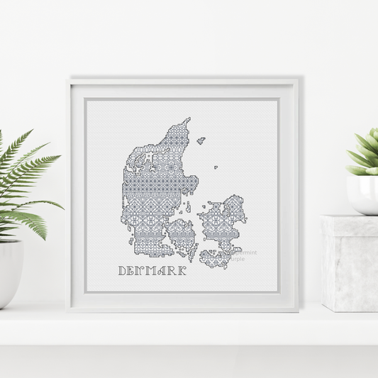 Denmark Blackwork Blackwork Pattern by Peppermint Purple