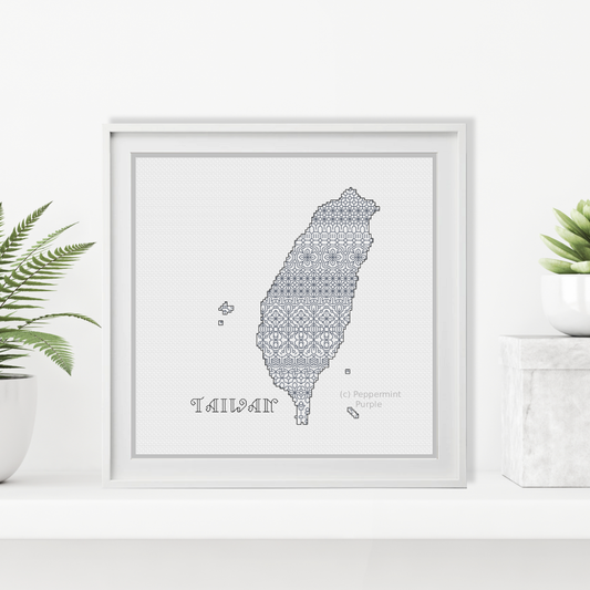 Taiwan Blackwork Blackwork Pattern by Peppermint Purple