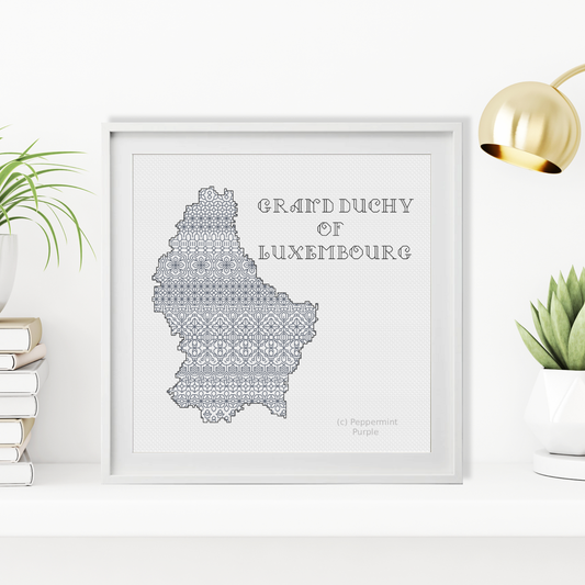 Luxembourg Blackwork Pattern by Peppermint Purple