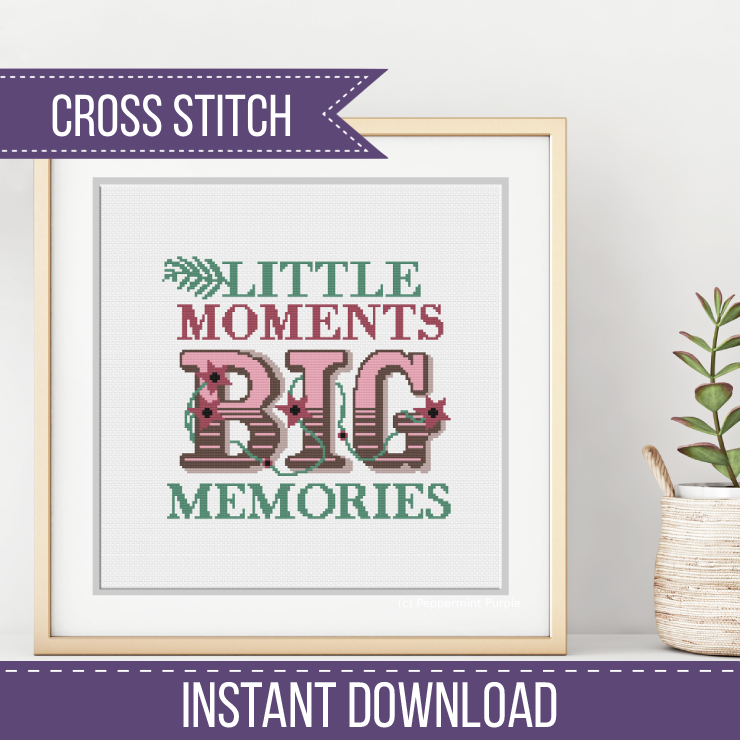 Little Moments Cross Stitch Pattern by Peppermint Purple