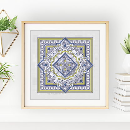Hints of Fancy Blackwork Pattern by Peppermint Purple