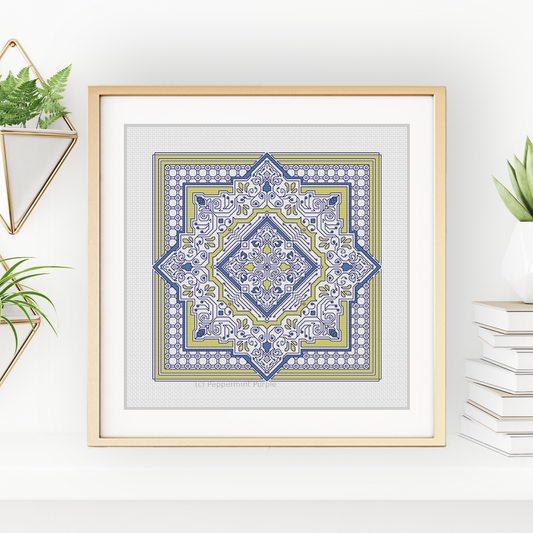 Hints of Fancy Blackwork Pattern by Peppermint Purple