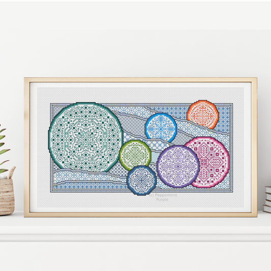 Abstract Firework Night Blackwork Pattern by Peppermint Purple