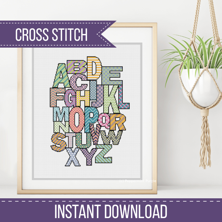 Nursery Chart Cross Stitch Pattern by Peppermint Purple