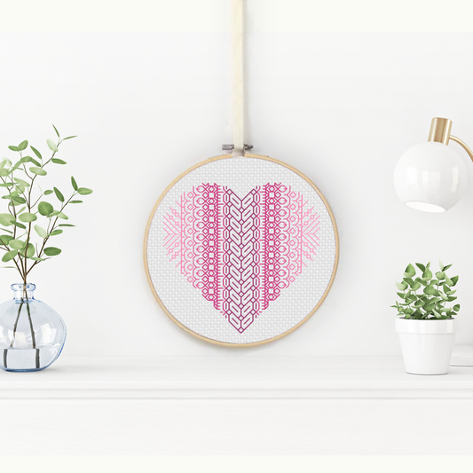Love Blackwork Pattern by Peppermint Purple