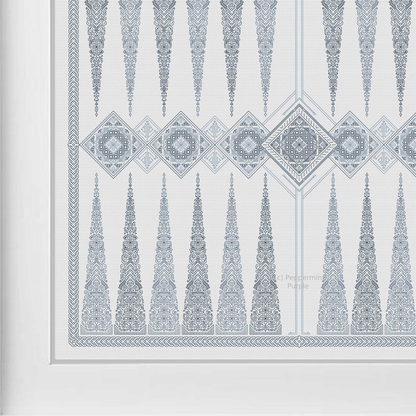 Blackwork Backgammon Blackwork Pattern by Peppermint Purple