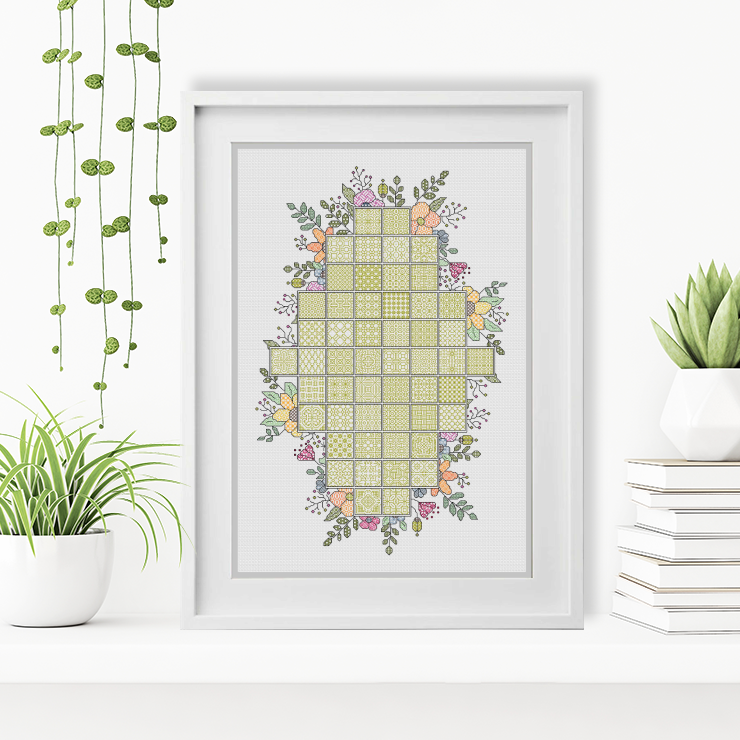 2023 Floral Layout 2023 SAL-Border by Peppermint Purple