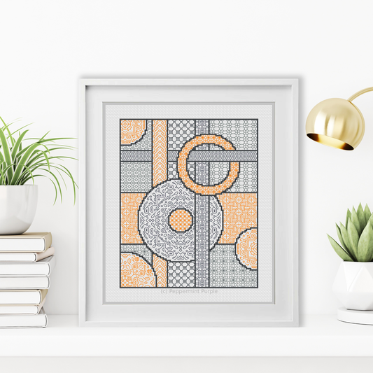 Brightest Link Blackwork Pattern by Peppermint Purple