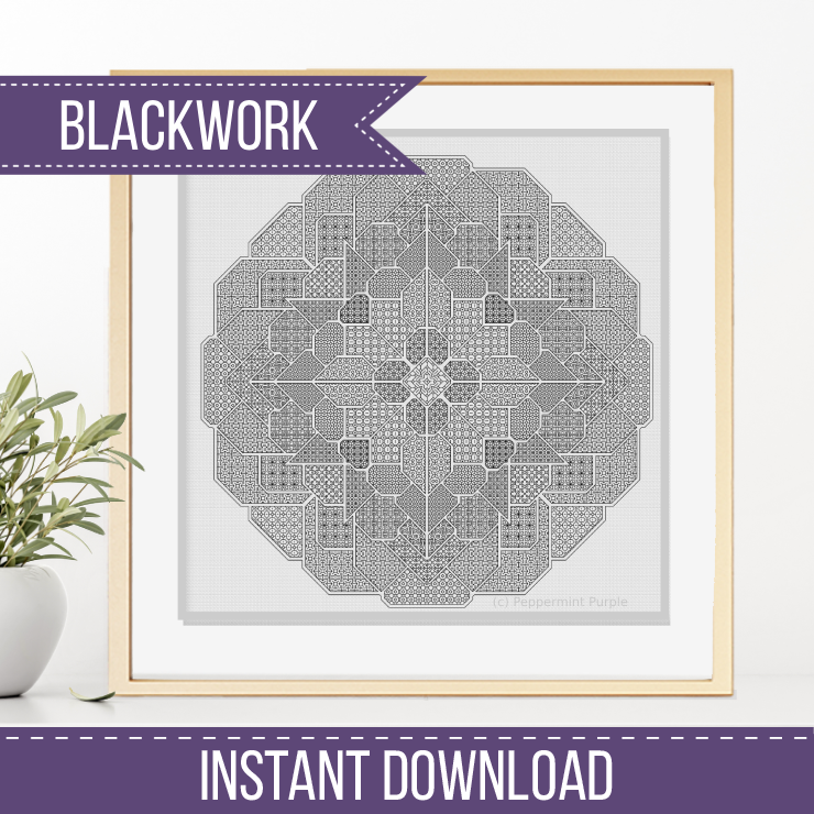 Savitas Blackwork Pattern by Peppermint Purple