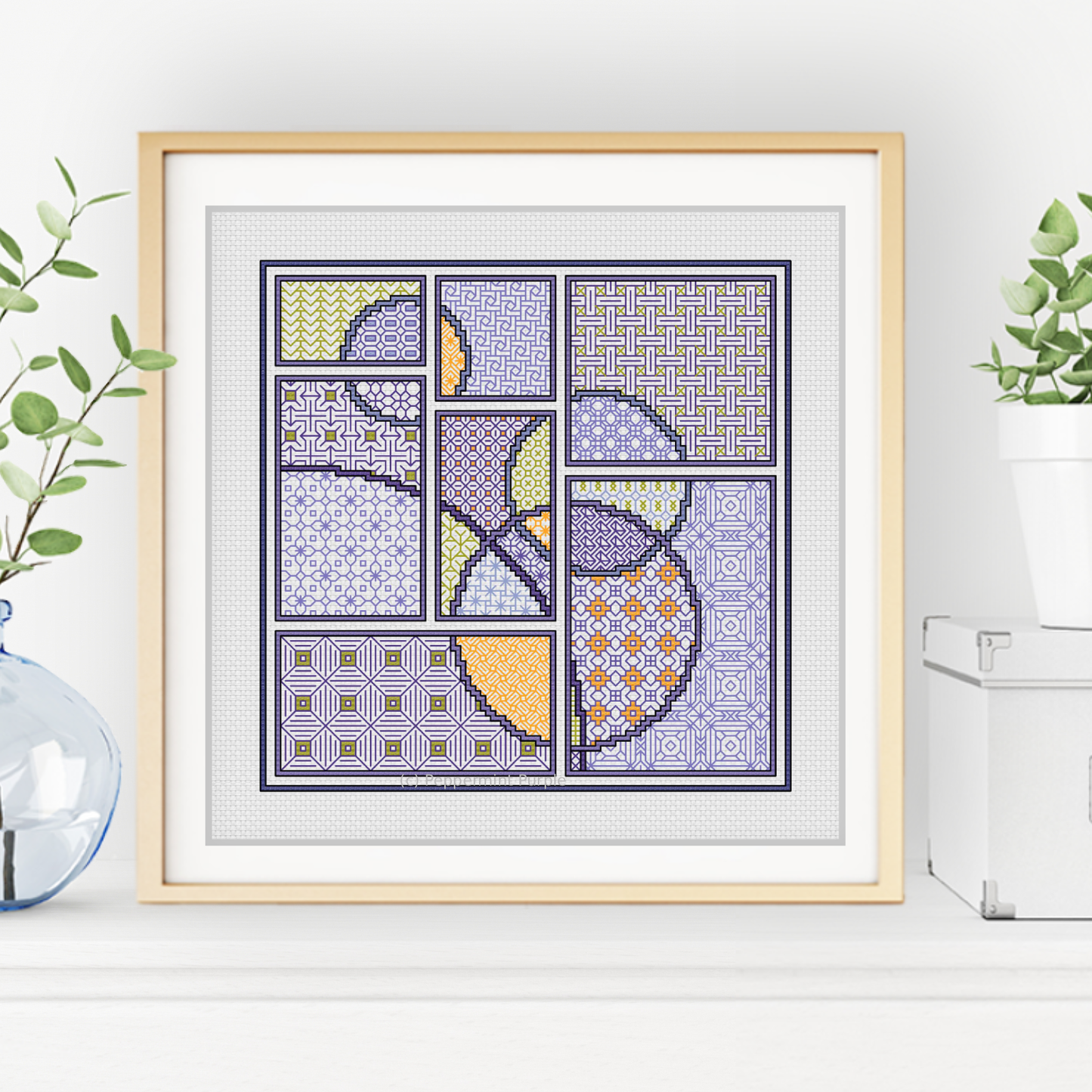 The Crocus Edit Blackwork Pattern by Peppermint Purple
