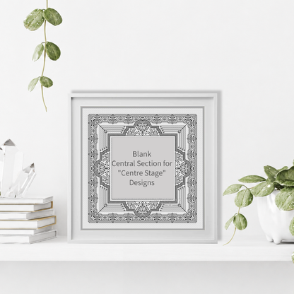 Centre Stage - Border 6 Blackwork Pattern by Peppermint Purple