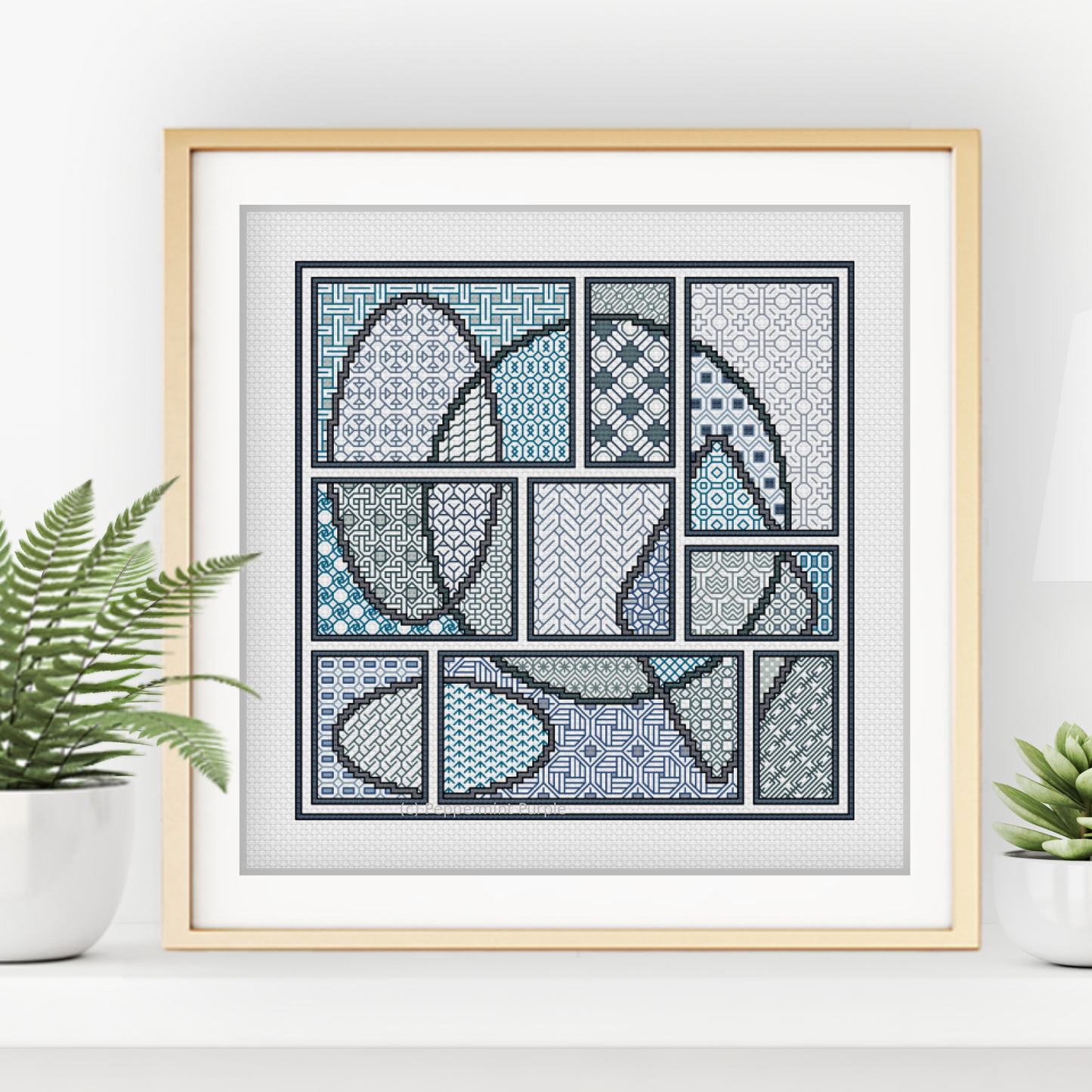 The Cityscape Edit Blackwork Pattern by Peppermint Purple