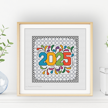 Centre Stage - 2025 Blackwork Pattern by Peppermint Purple
