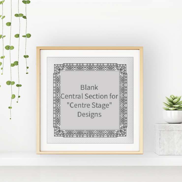Centre Stage - Border 9 Blackwork Pattern by Peppermint Purple