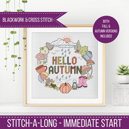 Hello Autumn / Fall - Stitch-A-Long