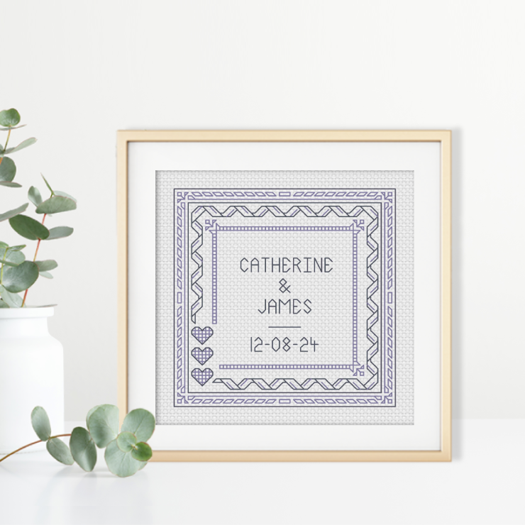 Centre Stage - Wedding Blackwork Pattern by Peppermint Purple