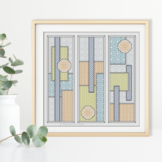 Aureum Blackwork Pattern by Peppermint Purple