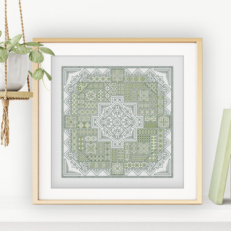 2024 SAL - Geometrica Blackwork Pattern by Peppermint Purple