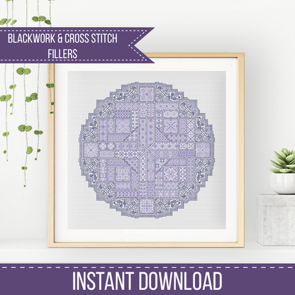 2024 SAL - Doily Blackwork Pattern by Peppermint Purple
