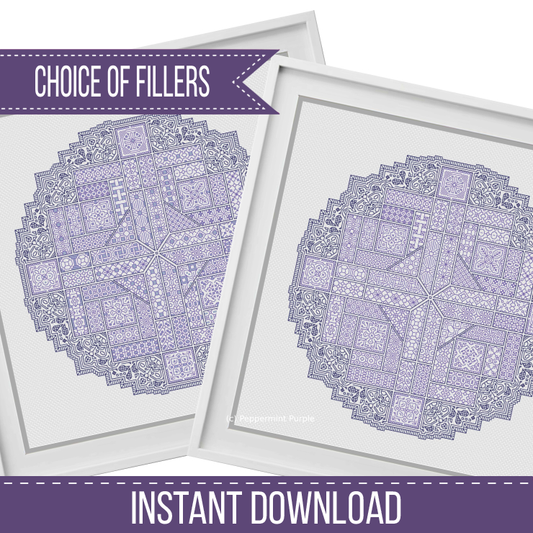 2024 SAL - Doily Blackwork Pattern by Peppermint Purple