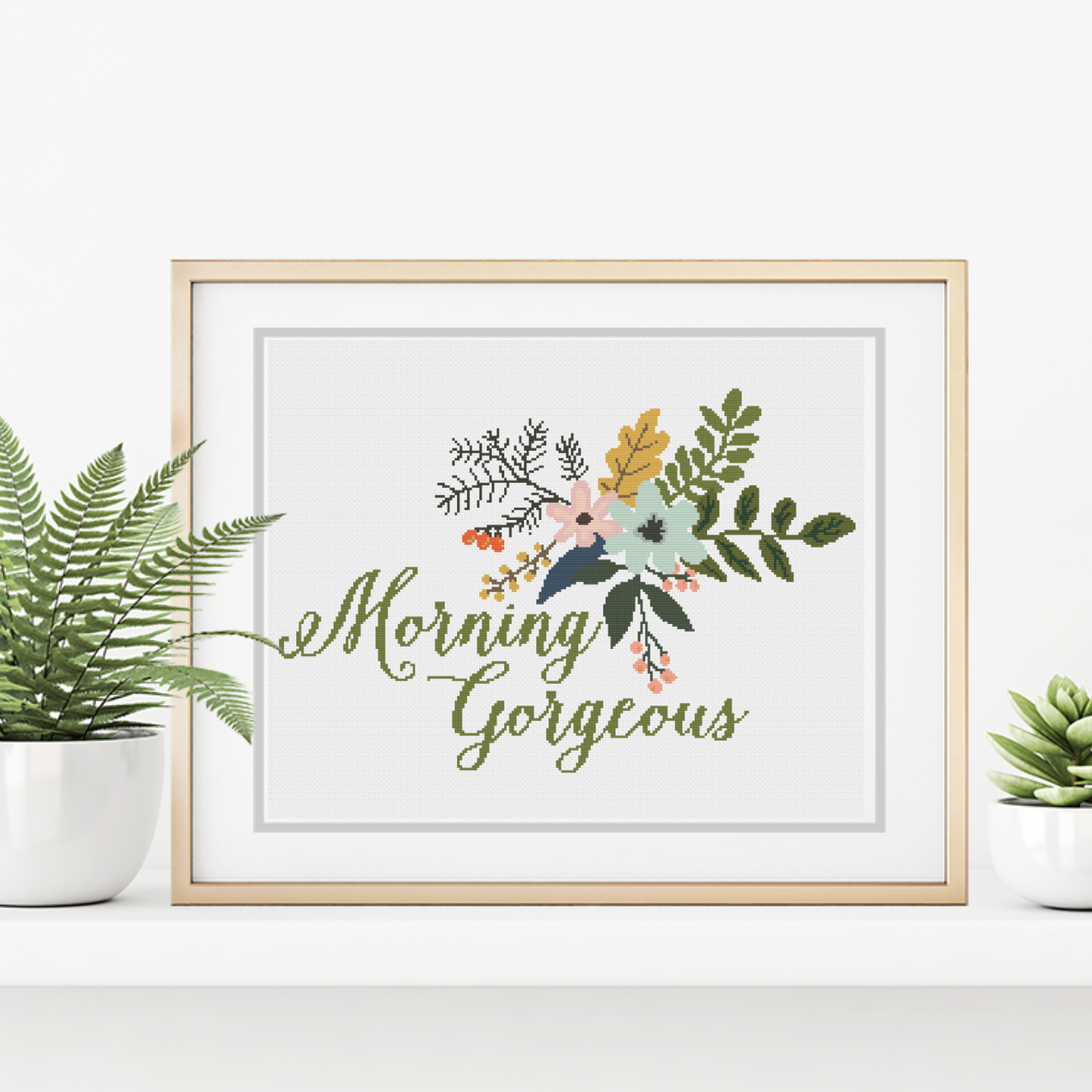 Morning Gorgeous Cross Stitch Pattern by Peppermint Purple