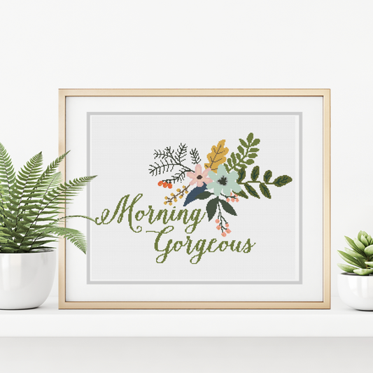 Morning Gorgeous Cross Stitch Pattern by Peppermint Purple
