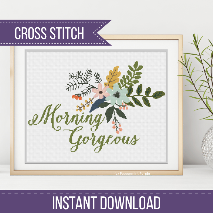 Morning Gorgeous Cross Stitch Pattern by Peppermint Purple