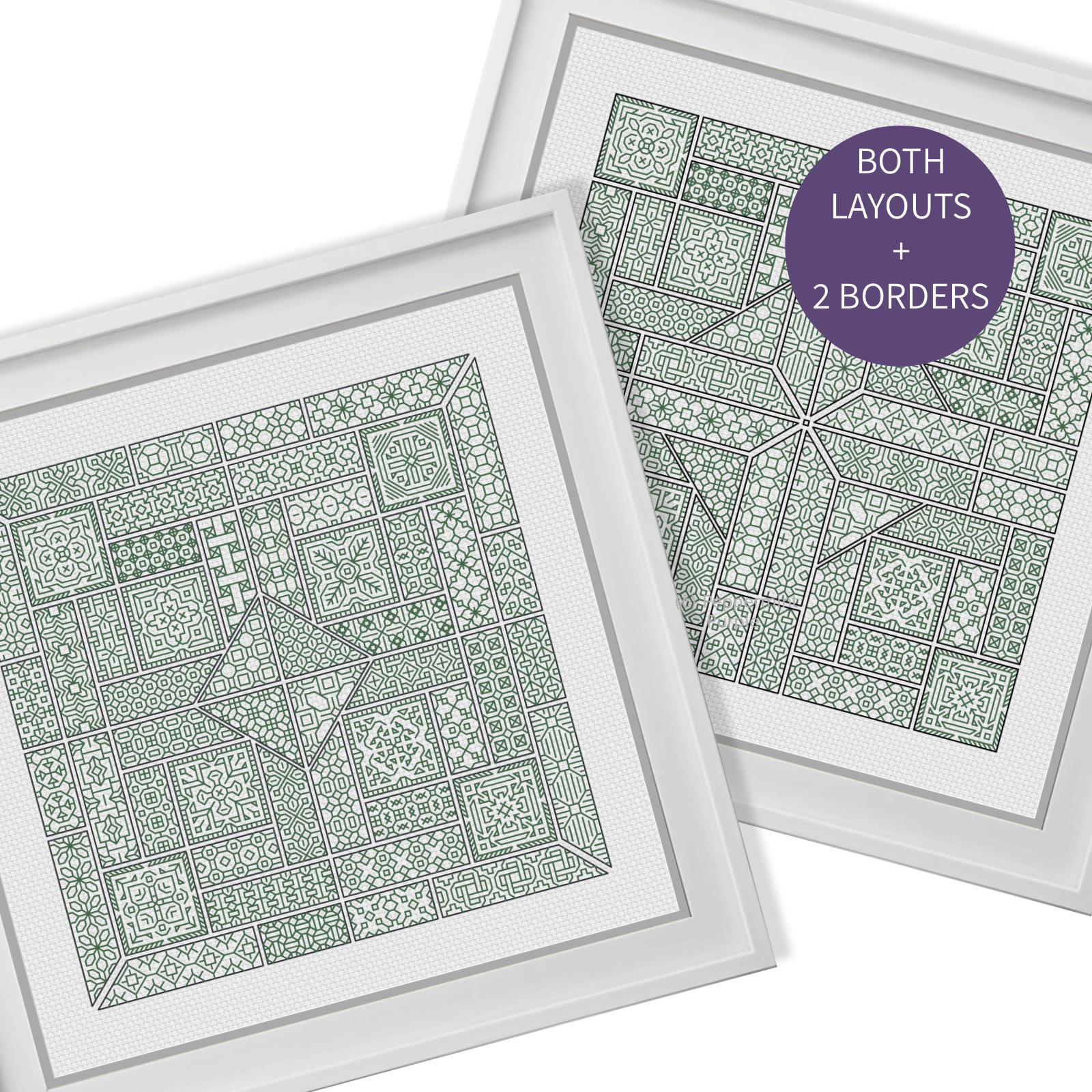 The 2024 SAL Blackwork Pattern by Peppermint Purple