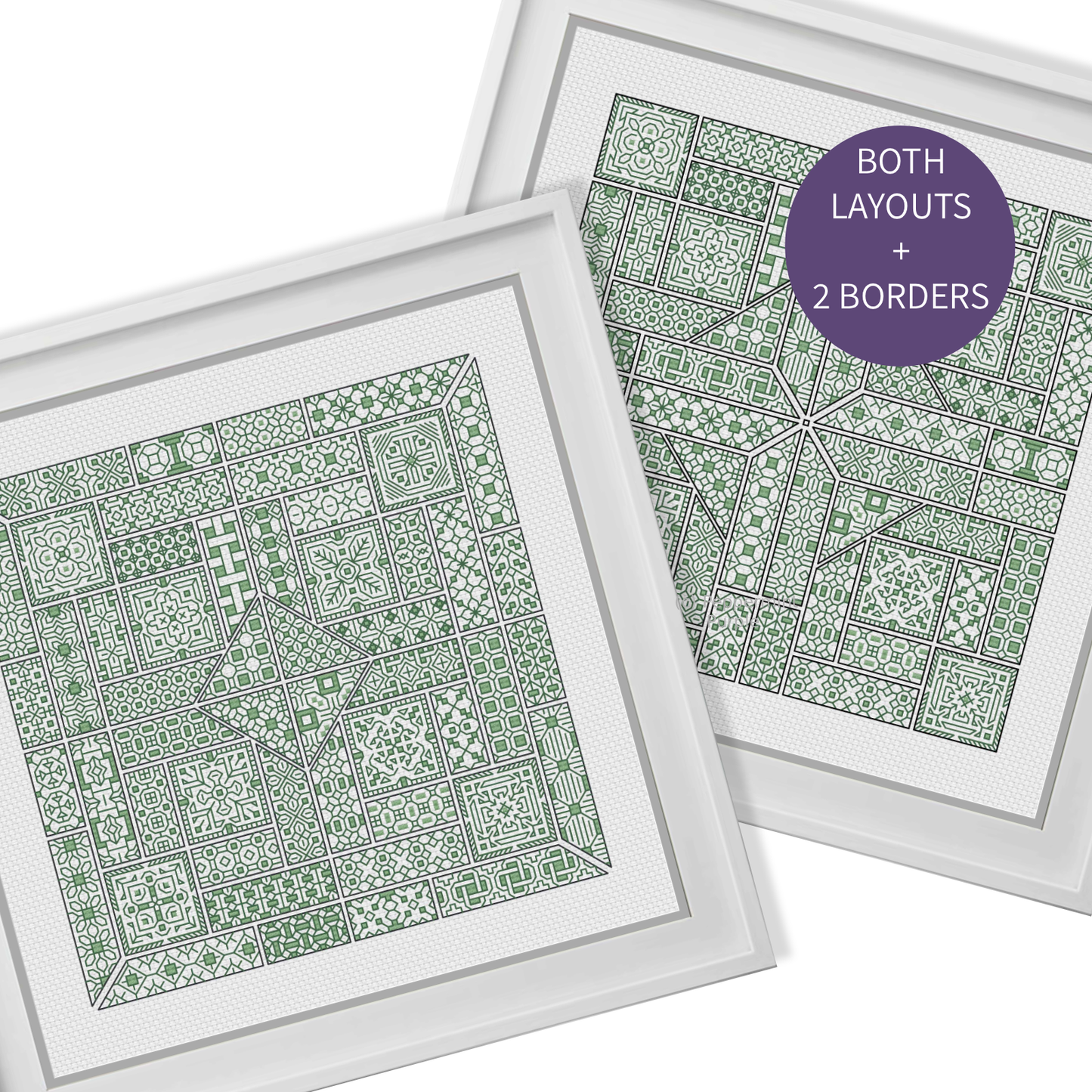 The 2024 SAL Blackwork Pattern by Peppermint Purple