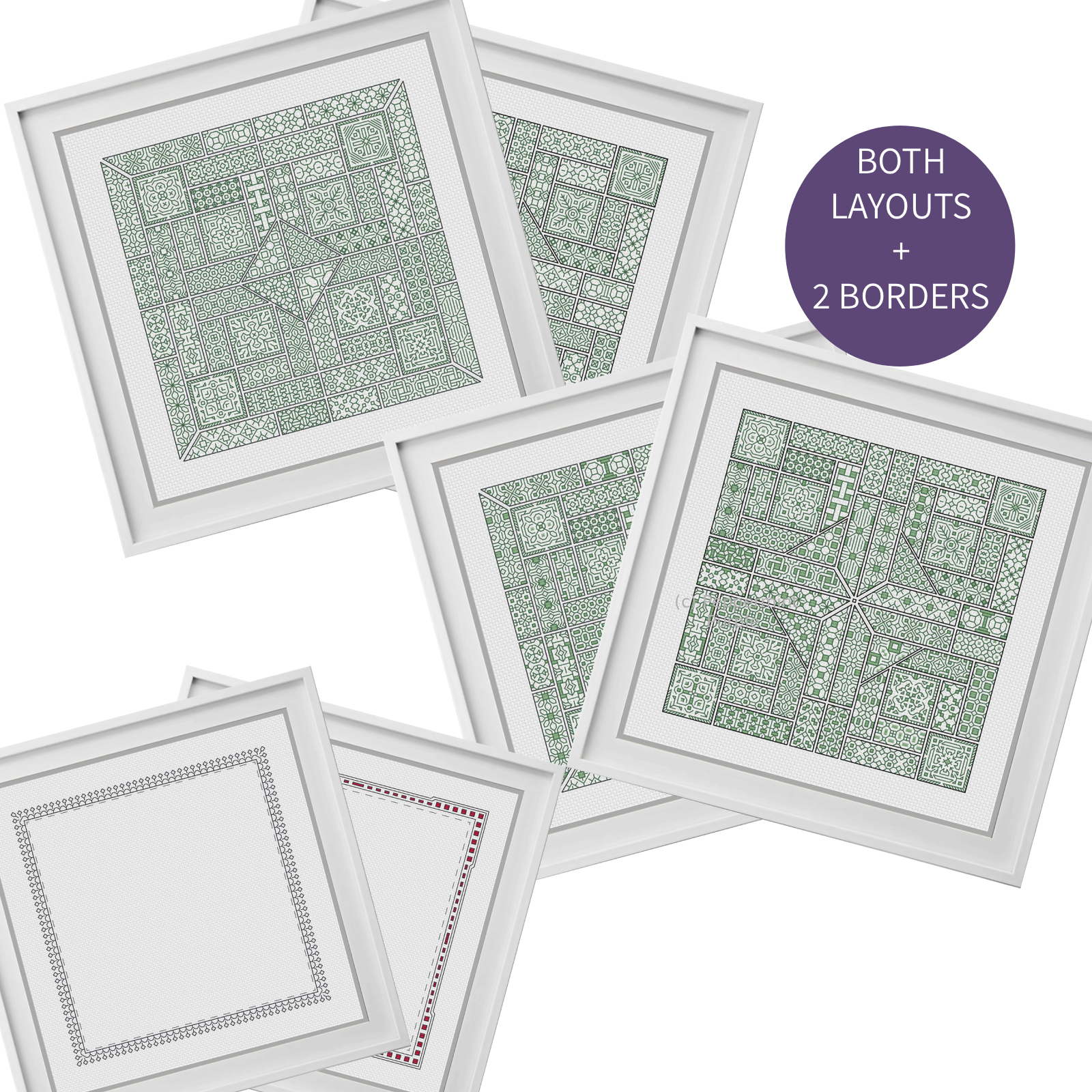 The 2024 SAL Blackwork Pattern by Peppermint Purple