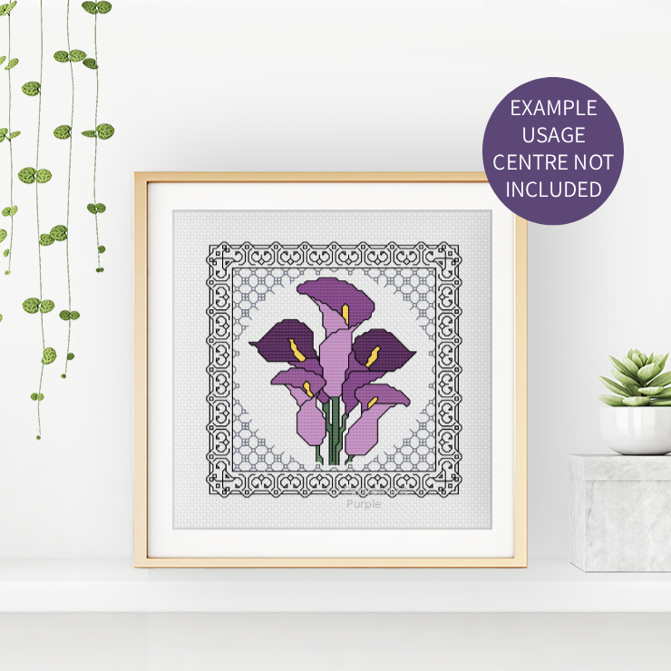 Centre Stage - Border 11 Blackwork Pattern by Peppermint Purple