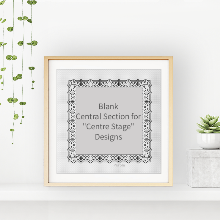 Centre Stage - Border 11 Blackwork Pattern by Peppermint Purple