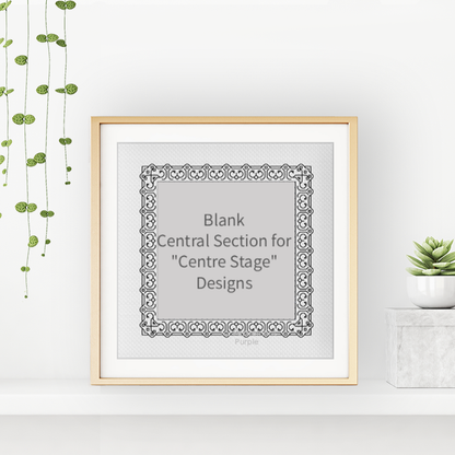 Centre Stage - Border 11 Blackwork Pattern by Peppermint Purple