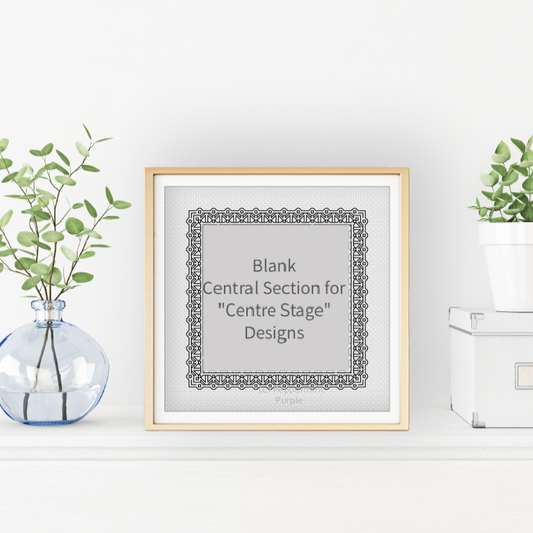 Centre Stage - Border 12 Blackwork Pattern by Peppermint Purple