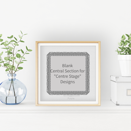 Centre Stage - Border 13 Blackwork Pattern by Peppermint Purple