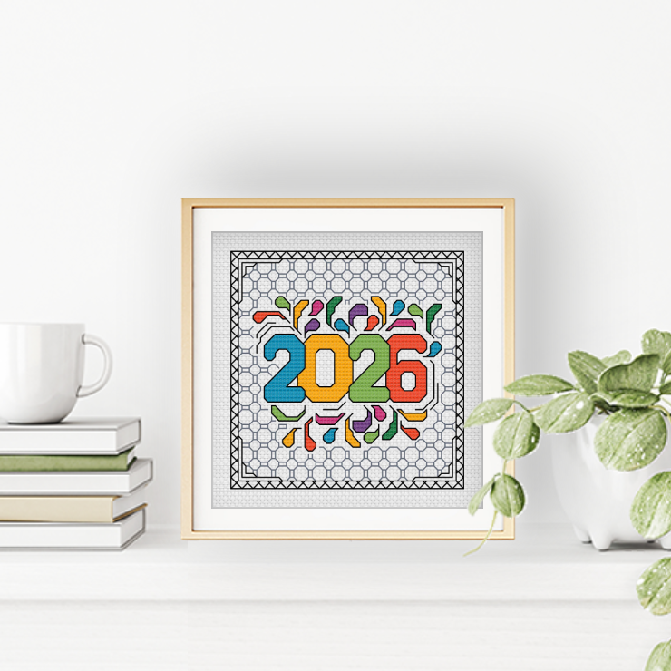 Centre Stage - 2026 Blackwork Pattern by Peppermint Purple