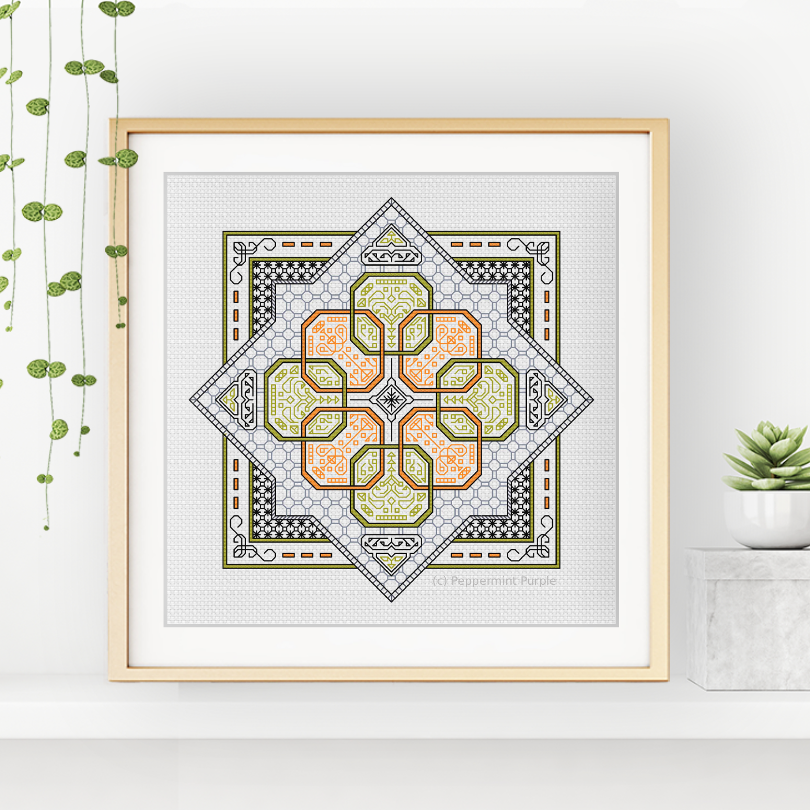 Venuste Blackwork Blackwork Pattern by Peppermint Purple