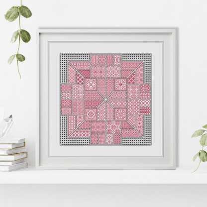 2025 SAL - Blackwork Blackwork Pattern by Peppermint Purple