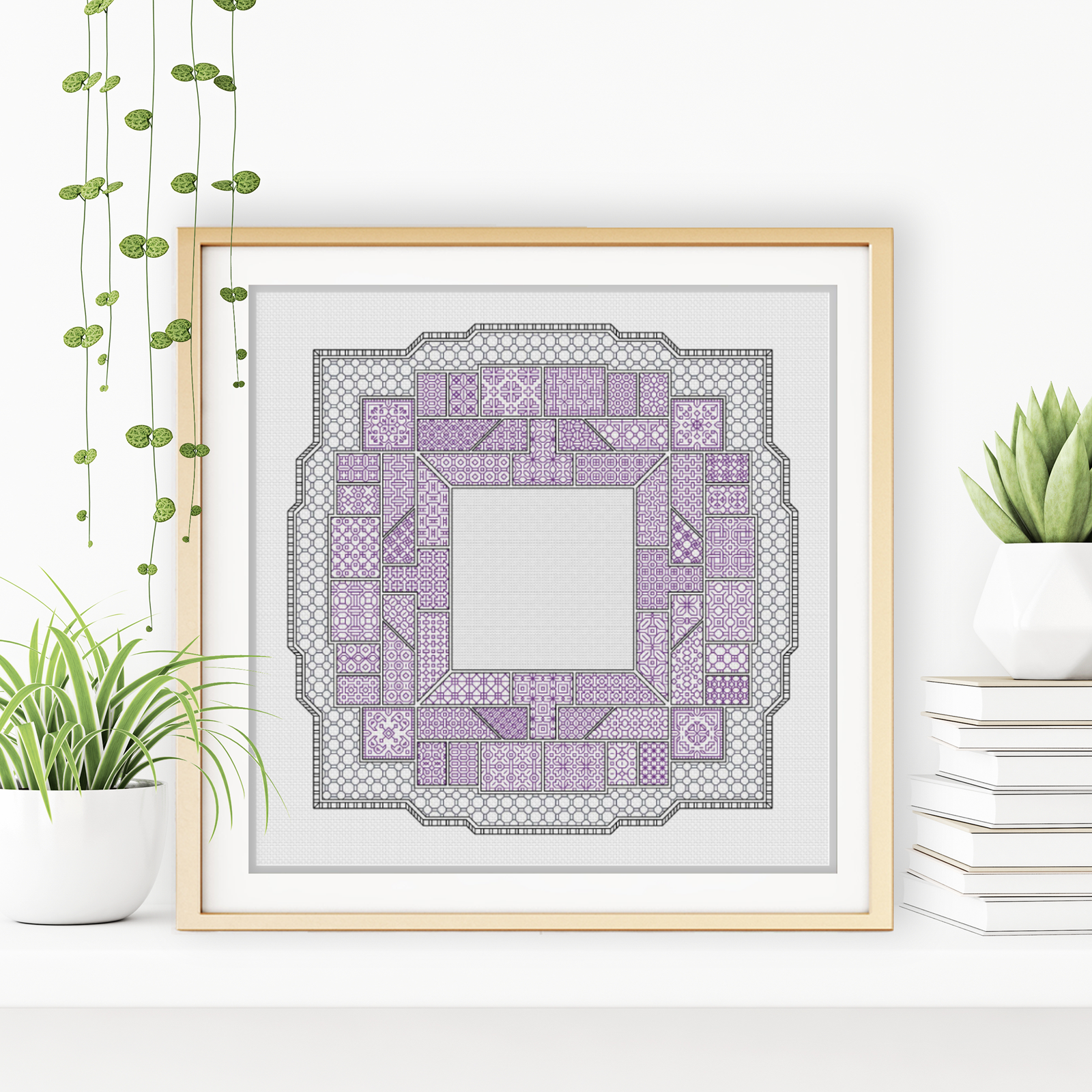 Centre Stage - 2025 Illusio Blackwork Pattern by Peppermint Purple