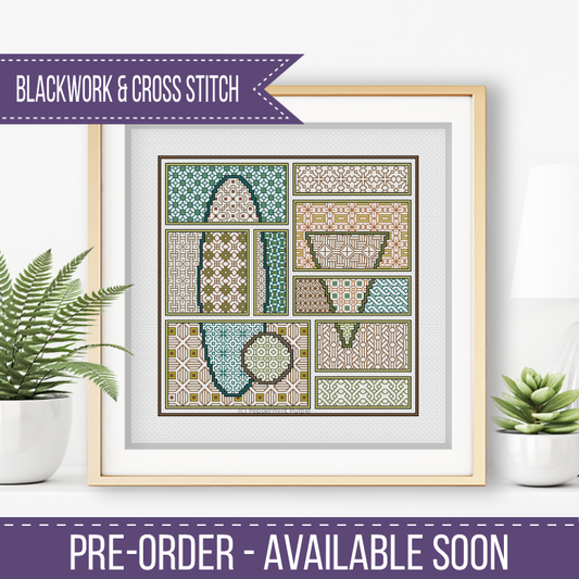 Orchard Edit - Pre Order available 20th May 2026 Blackwork Pattern by Peppermint Purple